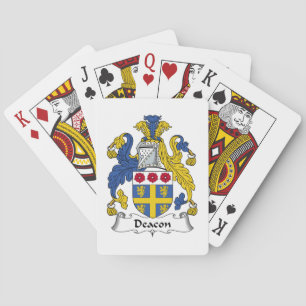 Deacon Family Crest Playing Cards