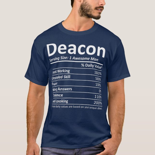 DEACON Nutrition Funny Birthday Personalised T-Shirt (Front)