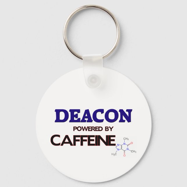 Deacon Powered by caffeine Key Ring (Front)