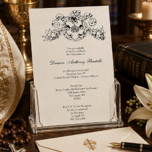 Deacon Priest Ordination Reception Invitation