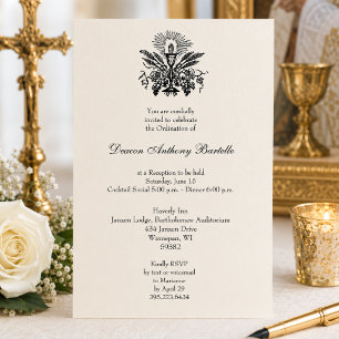 Deacon Priest Ordination Reception Invitation