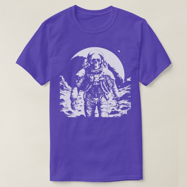 dead astronaut walking on the moon T-Shirt (Design Front)