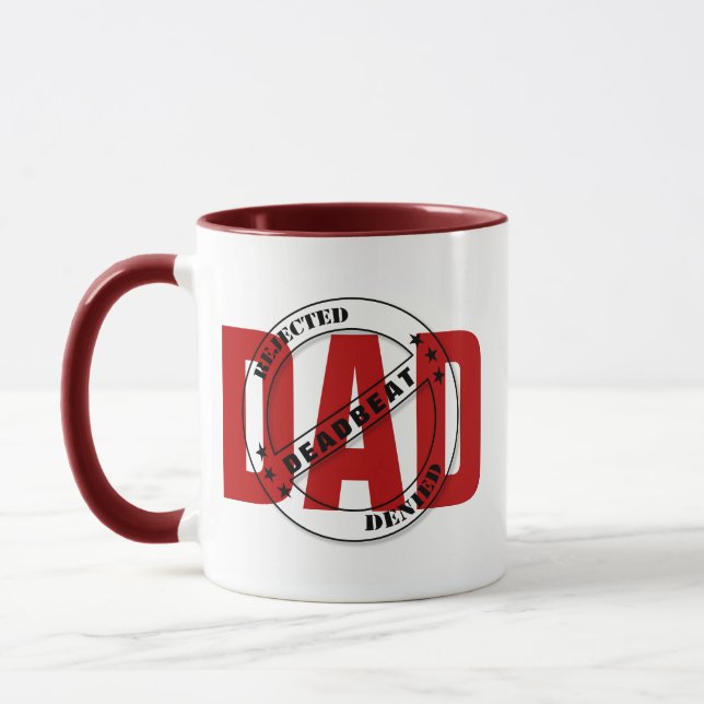 Dead Beat Dad Rejection  Mug (Left)