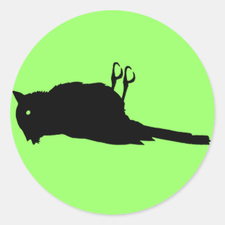 Dead Bird Roadkill Graphic Classic Round Sticker