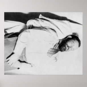 Dead Body of Outlaw Jesse James Photograph Poster