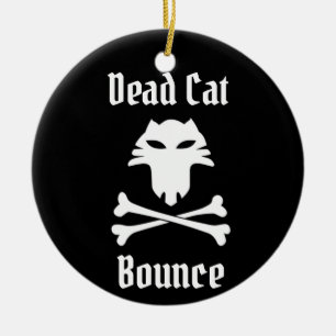 Dead Cat Bounce Ceramic Tree Decoration