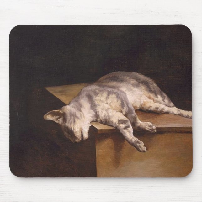 Dead Cat (by Théodore Géricault) Mouse Pad (Front)