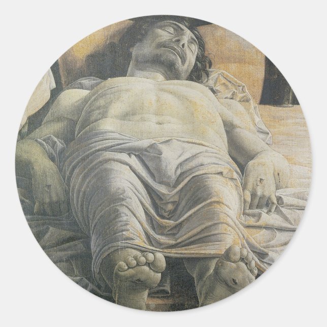 Dead Christ Classic Round Sticker (Front)