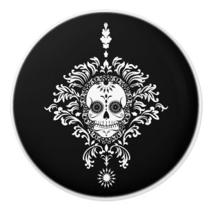 Dead Damask - Chic Sugar Skull Ceramic Pull