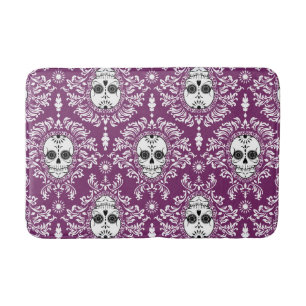 Dead Damask - Chic Sugar Skull Pattern Bath Mat