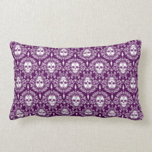 Dead Damask - Chic Sugar Skull Pattern Lumbar Cushion