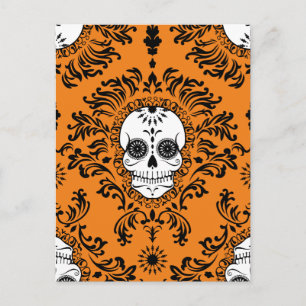 Dead Damask - Chic Sugar Skull Postcard