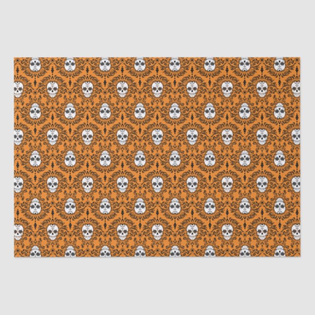 Dead Damask - Chic Sugar Skull Tissue Paper (Front)