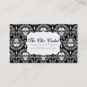 Dead Damask - Chic Sugar Skulls Custom Bizcards Business Card