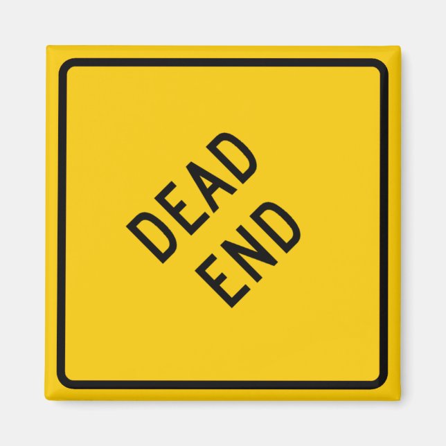 Dead End Highway Sign Magnet (Front)