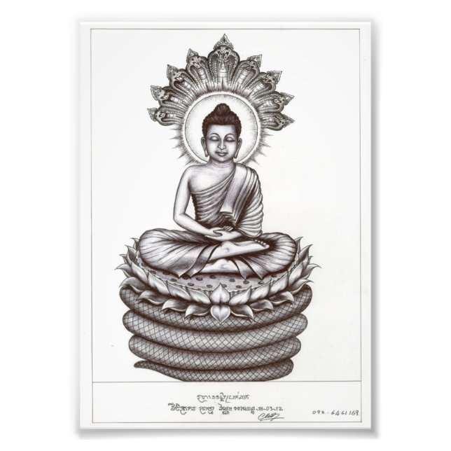 Dead Eye Photo of the Buddha by Vannak Anan Prum Print (Front)
