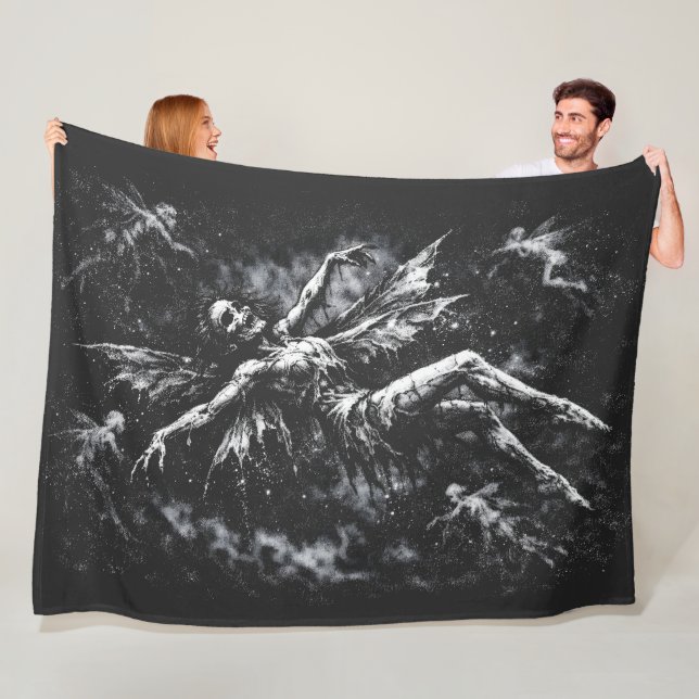Dead Fairy by BurnsInHell Fleece Blanket (In Situ)