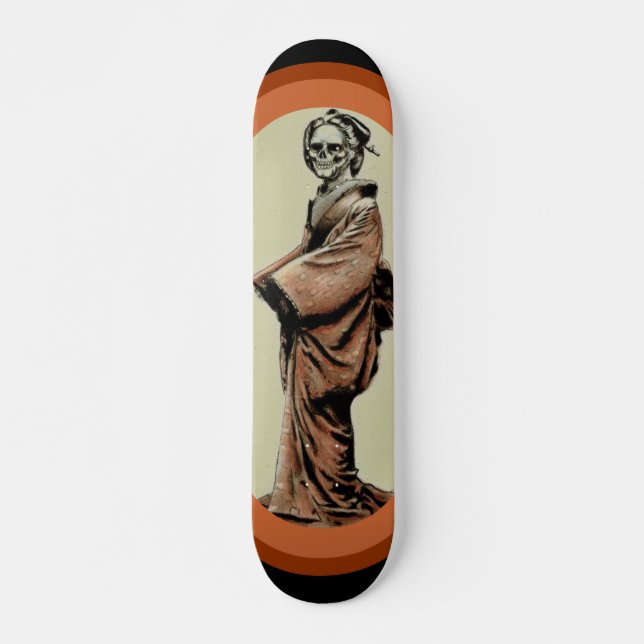 dead geisha colour adj, I, 0, 0, 0 Skateboard (Front)
