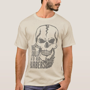 dead head hipster real barbers citation skull T-Shirt