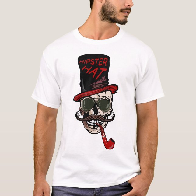 dead head hipster skull skull bearded must T-Shirt (Front)