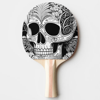 dead head with ornaments ping pong paddle