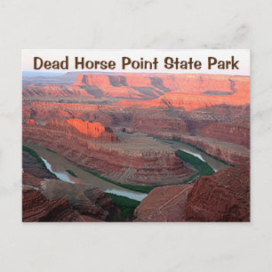 Dead Horse Point State Park 3, sunrise, Utah Postcard