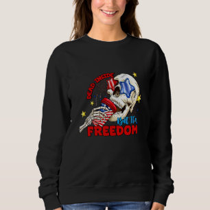 Dead Inside but it s freedom American Skull Indepe Sweatshirt