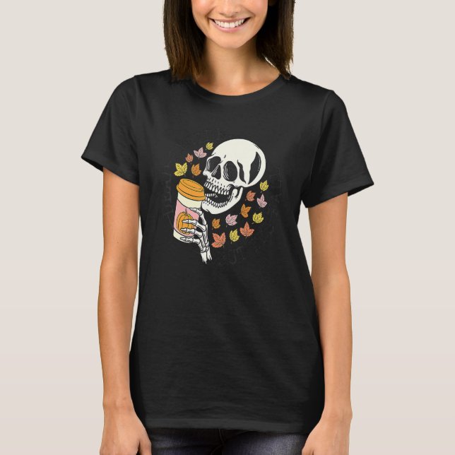 Dead Inside But Its Fall Halloween T-Shirt (Front)