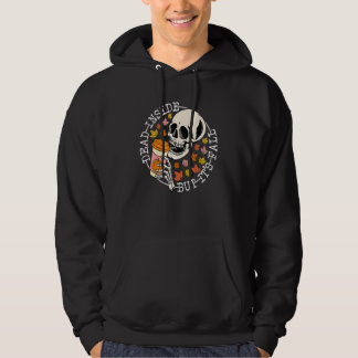Dead Inside But It's Fall Skull Skeleton Coffee Ha Hoodie