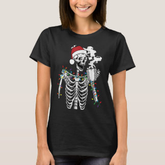 Dead Inside But Jolly AF Skeleton Christmas Funny  T-Shirt
