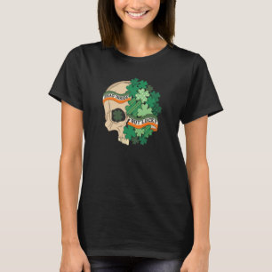 Dead Inside But Lucky Shamrock Skull St Patrick Da T-Shirt