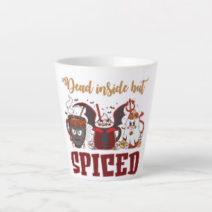 Dead Inside But Spiced – Spooky Halloween Latte Mug