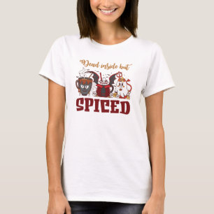 Dead Inside But Spiced – Spooky Halloween T-Shirt
