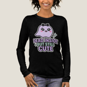 Dead Inside But Still Cute Kawaii Ghost Tri-Blend Shirt