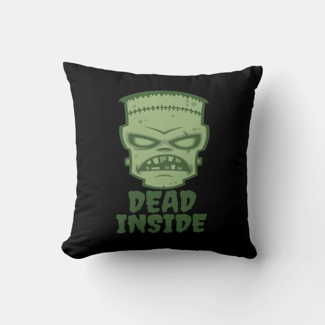 Dead Inside Frankenstein Monster Cushion (Front)