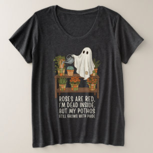 Dead Inside - Funny Ghost Plant Lover Plus Size T-Shirt
