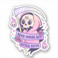 Dead Inside Pastel Goth Grim Reaper