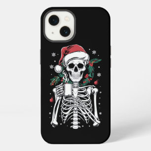Dead Inside Skeleton Christmas Coffee Lover Gift  iPhone 13 Case