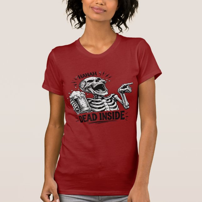 Dead Inside Skeleton T-Shirt (Front)