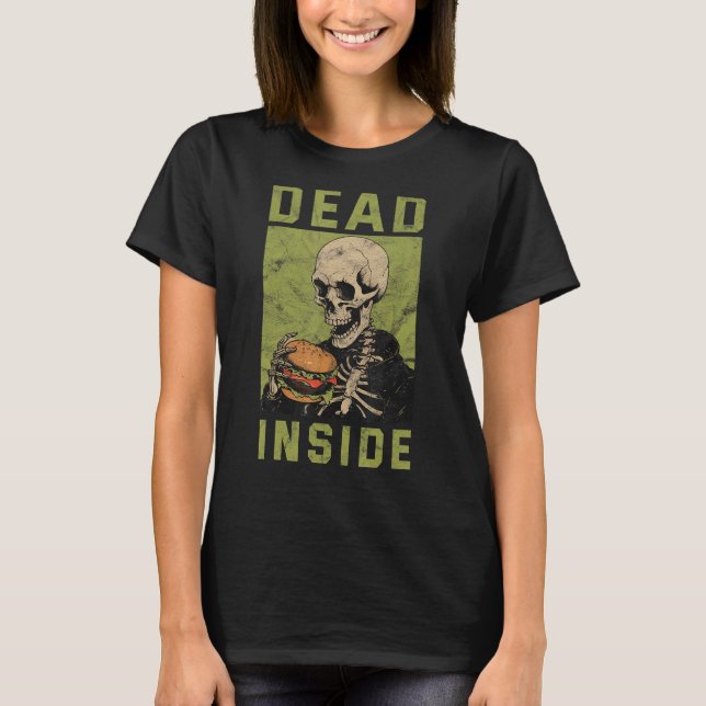 Dead Inside Skeleton Yami Mental Illness Menhera T-Shirt (Front)