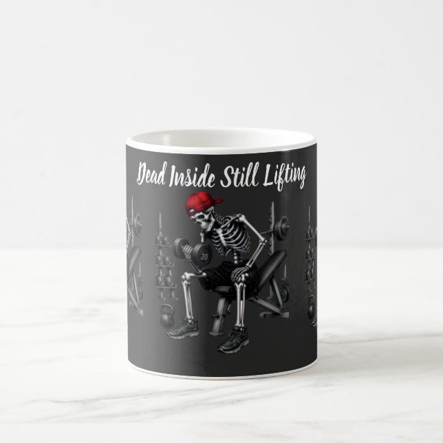 Dead Inside Still Lifting Coffee Mug (Center)