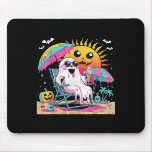 Dead Inside Tan Outside Funny Ghost Beach Art Mouse Pad
