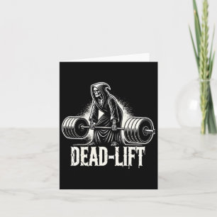 Dead-lift - Grim Reaper Halloween Gym Workout Body Card