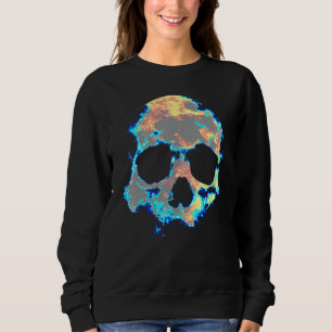 Dead Mans Skull Death Skeleton Head Bones Cool Sku Sweatshirt