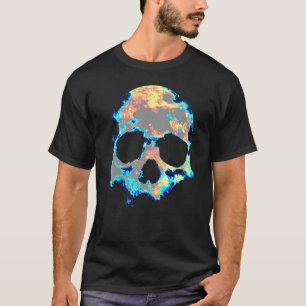 Dead Mans Skull Death Skeleton Head Bones Cool Sku T-Shirt