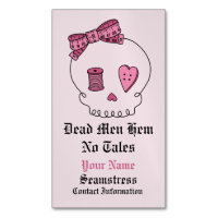 Dead Men Hem No Tales -Sewing Skull (Hair Bow)