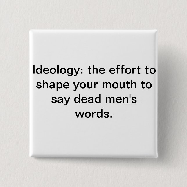 Dead Men's Words 15 Cm Square Badge (Front)