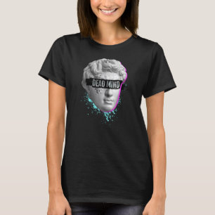 Dead Mind Statue Synthwave Retrowave Vaporwave T-Shirt