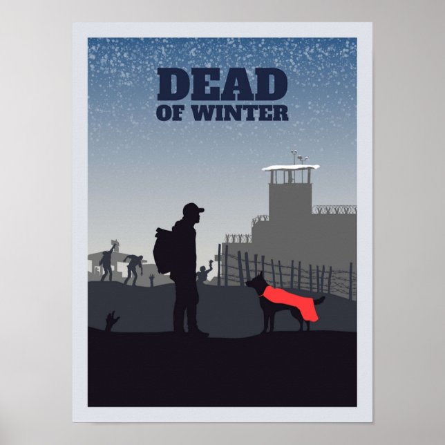 Dead of Winter Board Game Minimalist Travel Style  Poster (Front)