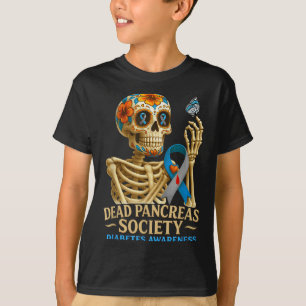 Dead Pancreas Society Diabetes Awareness Day Skele T-Shirt